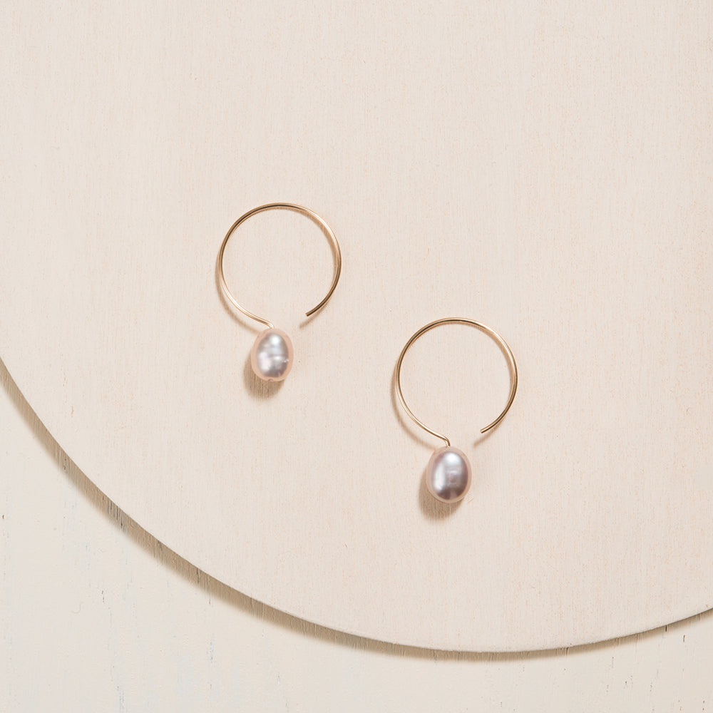 Basic Gold Filled 24mm Earrings by Camillette Jewelry