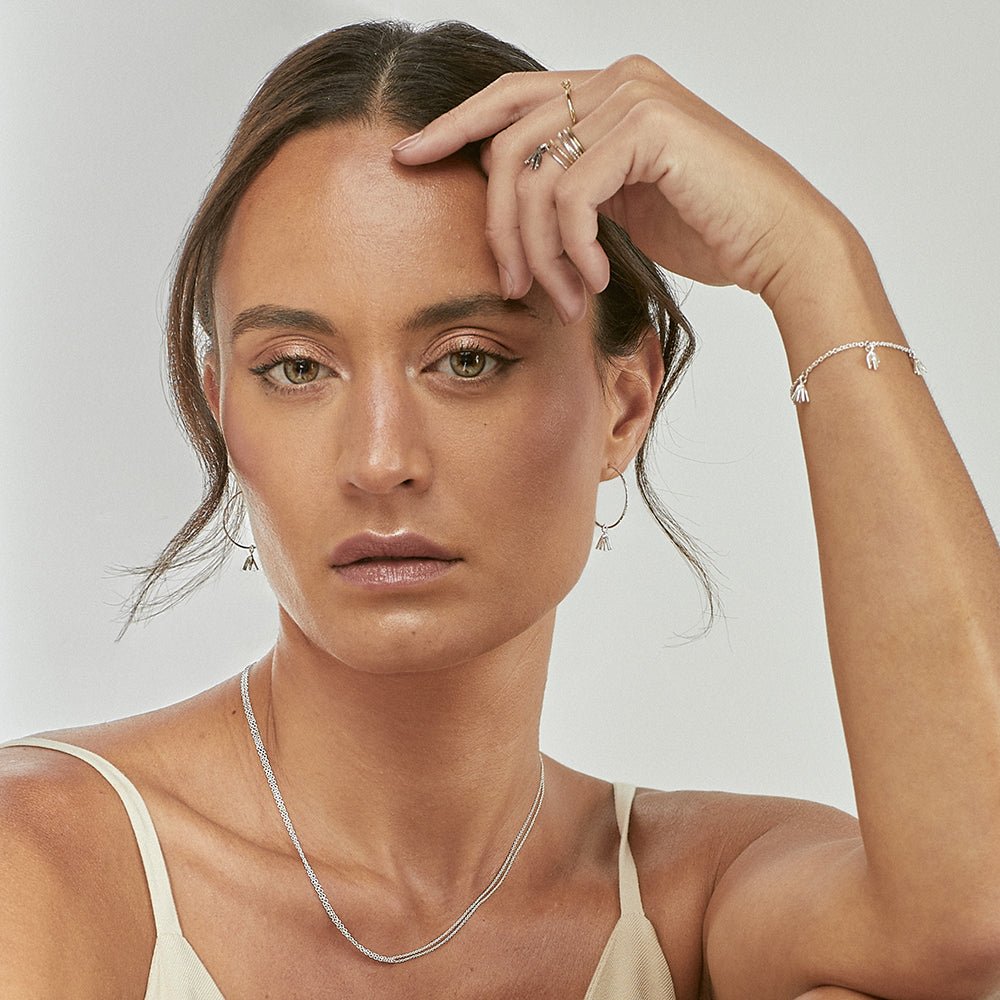 Spark Trail Charm Bracelet - Silver Sterling - Camillette