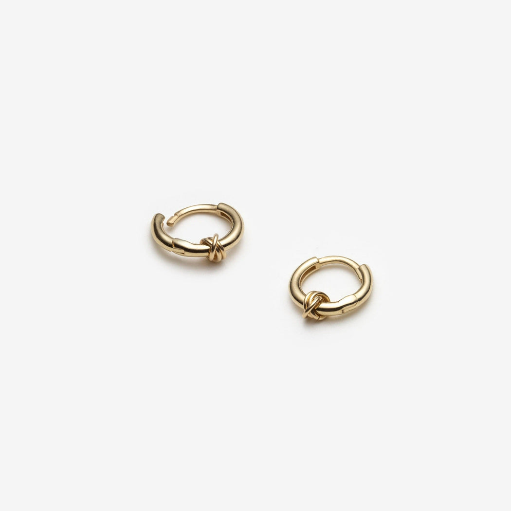 9 MM Cartilage Huggies - 10k Yellow Gold - Camillette