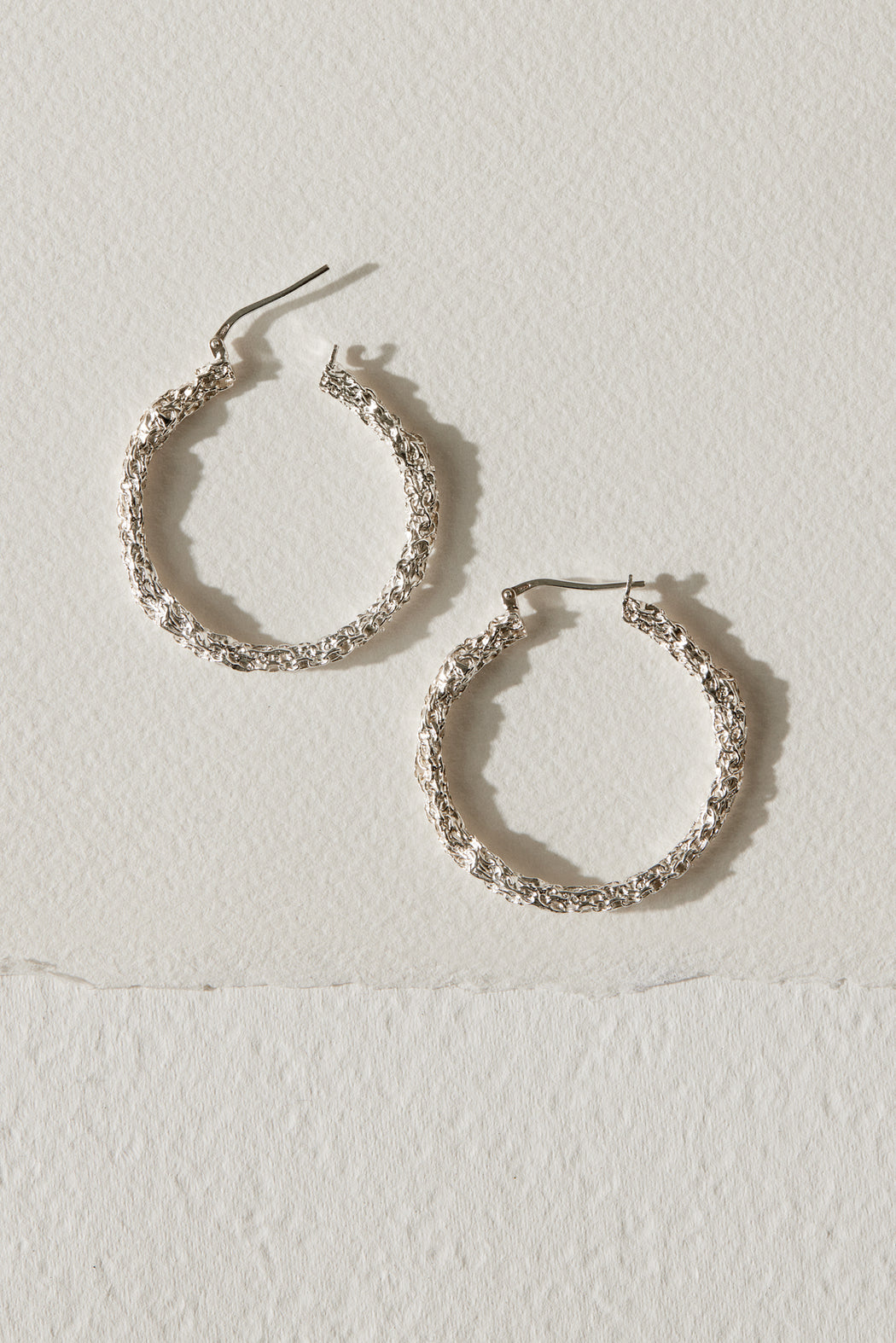 Les grands anneaux Amalgame - Argent Sterling - 34mm