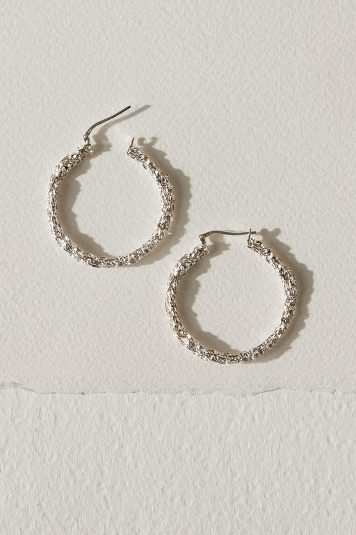 Les grands anneaux Amalgame - Argent Sterling - 34mm