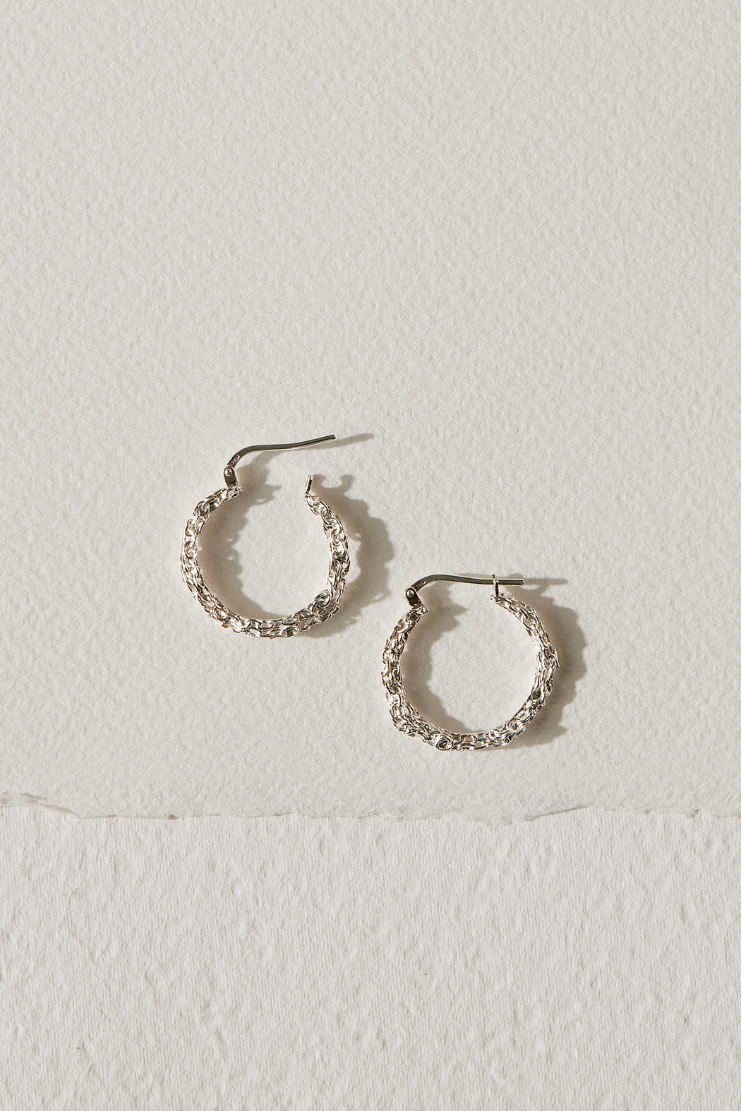 Boucles d'oreilles anneaux Amalgame - Argent Sterling - 20 mm
