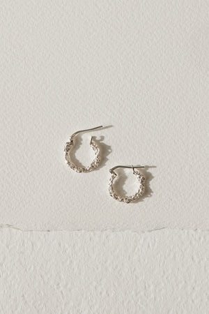 The Small Amalgam Hoop Earrings - Sterling Silver - 15mm