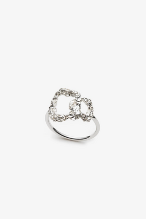 Intertwined Ring - Sterling Silver Rhodium plated