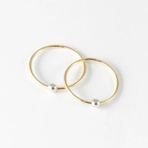 20mm Sleeper Hoop Earrings – 10k Yellow Gold – Large