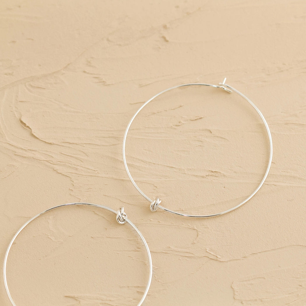 Hoops Earrings – Silver – Large - Camillette