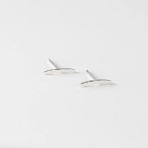 Mini Wave Stud Earrings – Sterling Silver - Camillette
